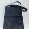 Black leather tech-bag